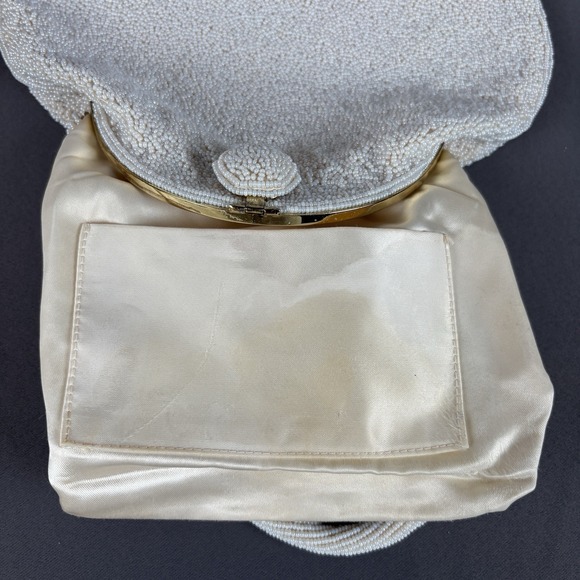 👜 Vintage Hand Made Pearl Handbag Hong Kong – Old Money Unique One Of A Kind - Picture 6 of 11